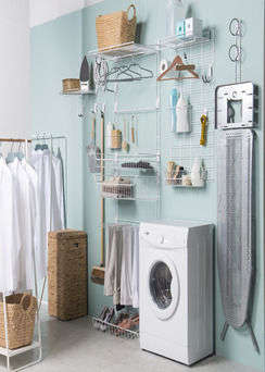 Walltech Buanderie - Rangement mural modulable