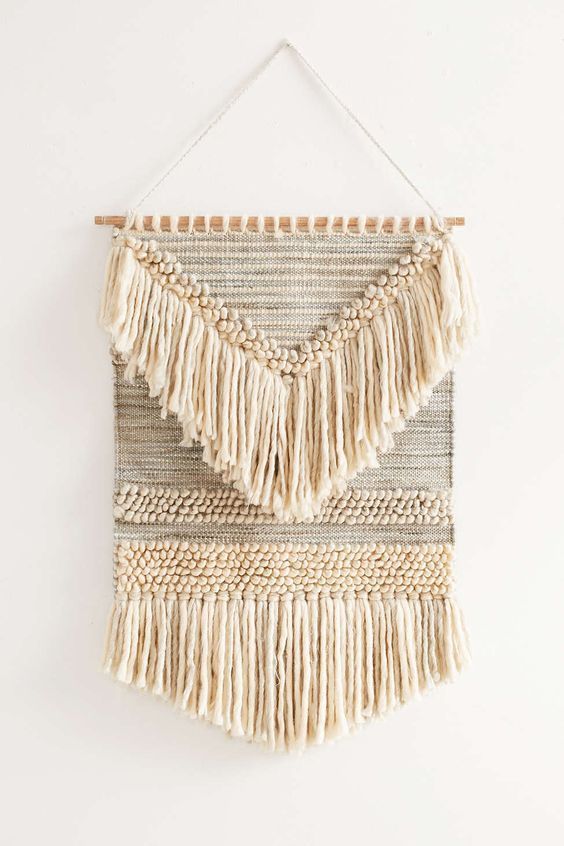 Décoration murale en tissage