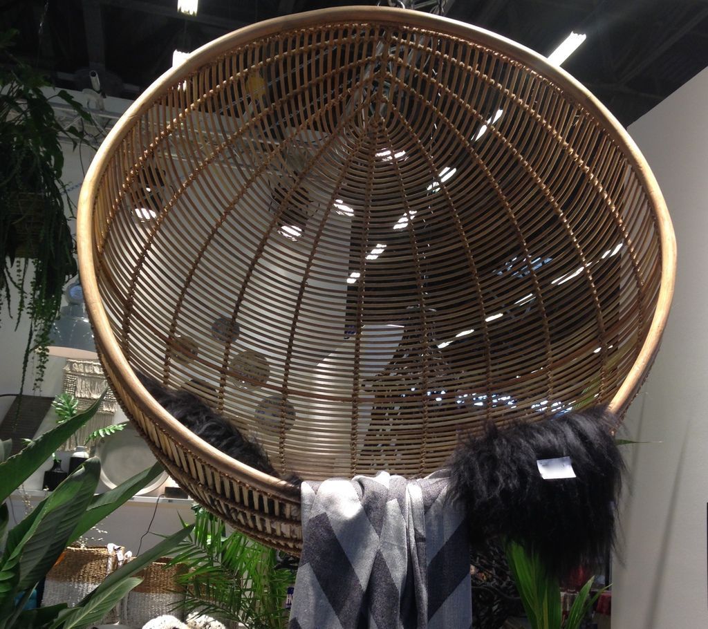 Siège suspension en rotin