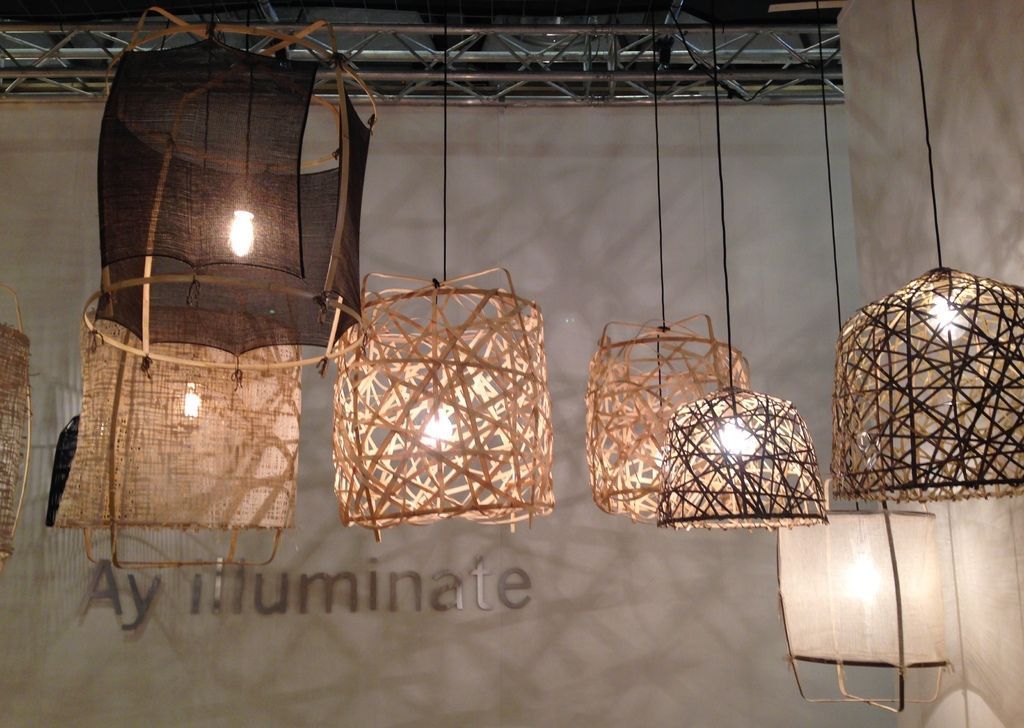 Luminaire rotin