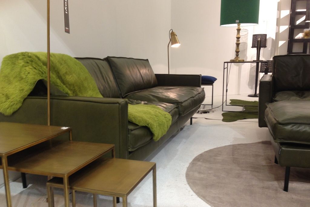 Salon ambiance déco vert