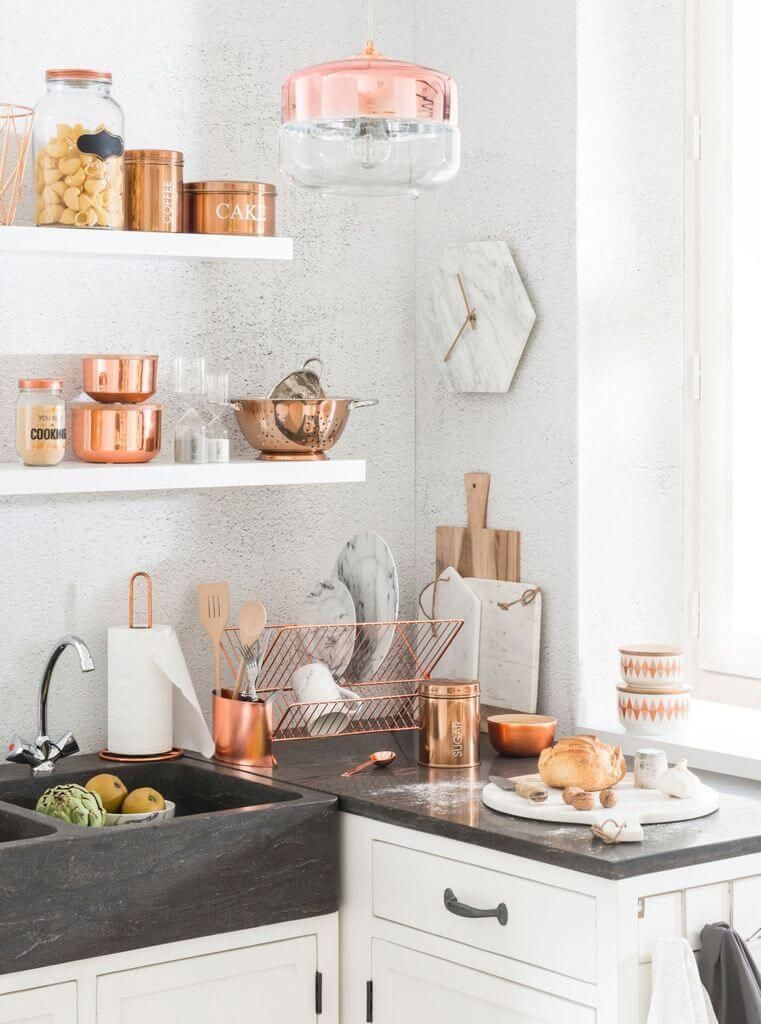 Deco cuisine couleur cuivre