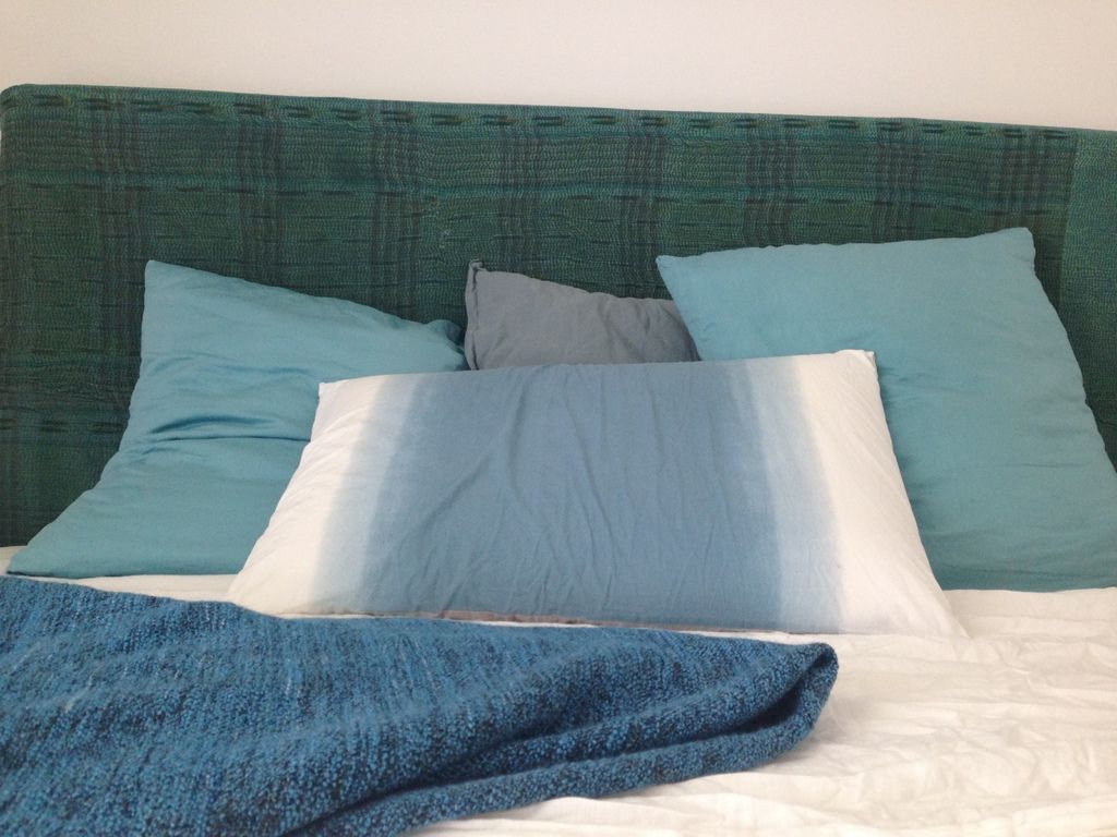 Parures de lits avec nuances de bleus