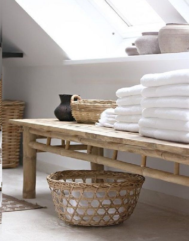 Panier en rotin décoratif